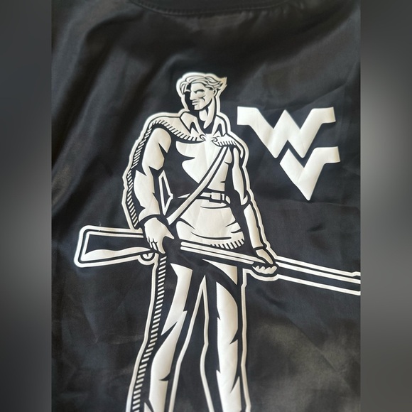 Victoria’s Secret PINK! West Virginia Mountaineers Button-Up Bomber Sport Jacket - Picture 12 of 13